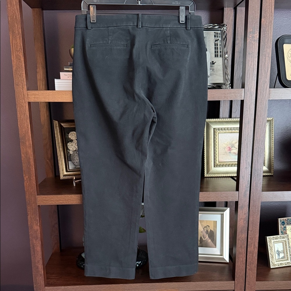 J. Crew Black Cropped Straight-Leg Kallie Dress Pants - Picture 2 of 4